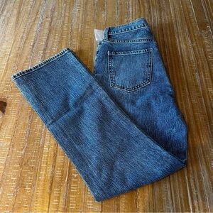 Classic Blue Jeans with Contrasting Stitching